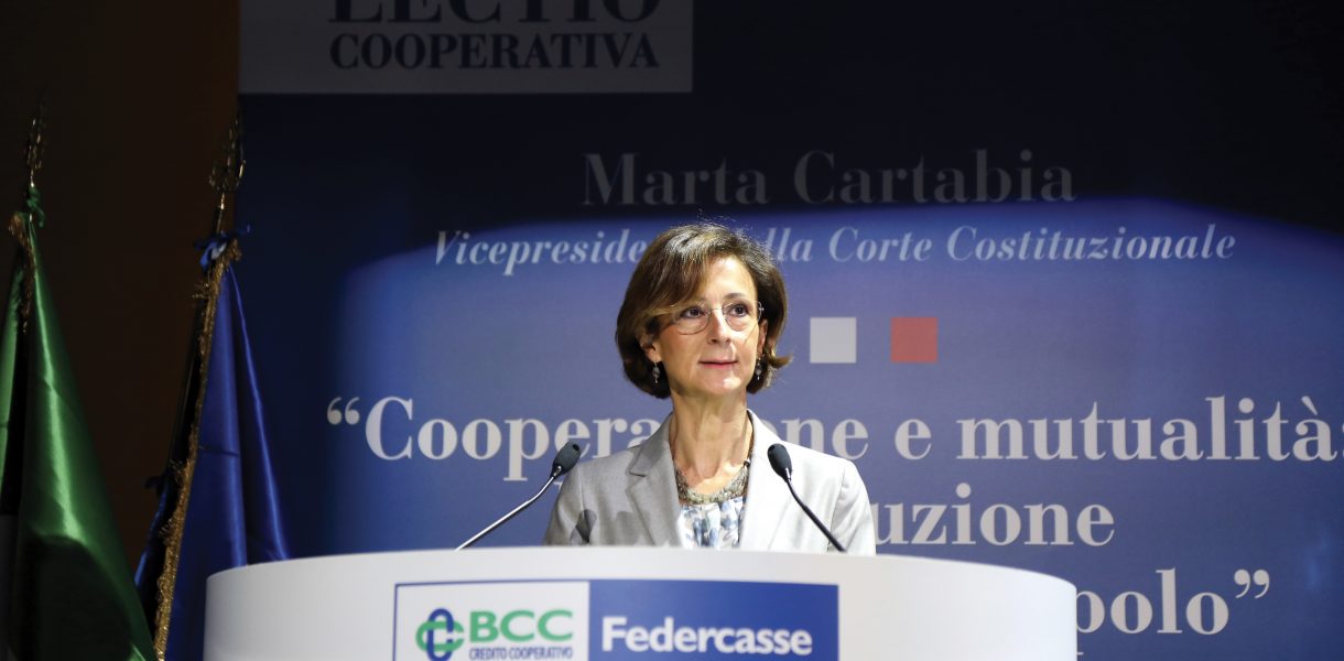 La “Lectio Cooperativa” della Vice Presidente della Corte Costituzionale Marta Cartabia.