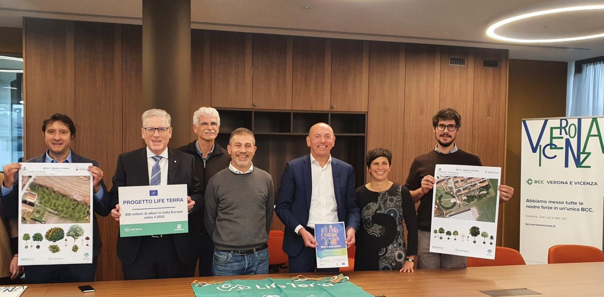 BCC Verona e Vicenza. Piantumazione di 500 alberi in aree urbane