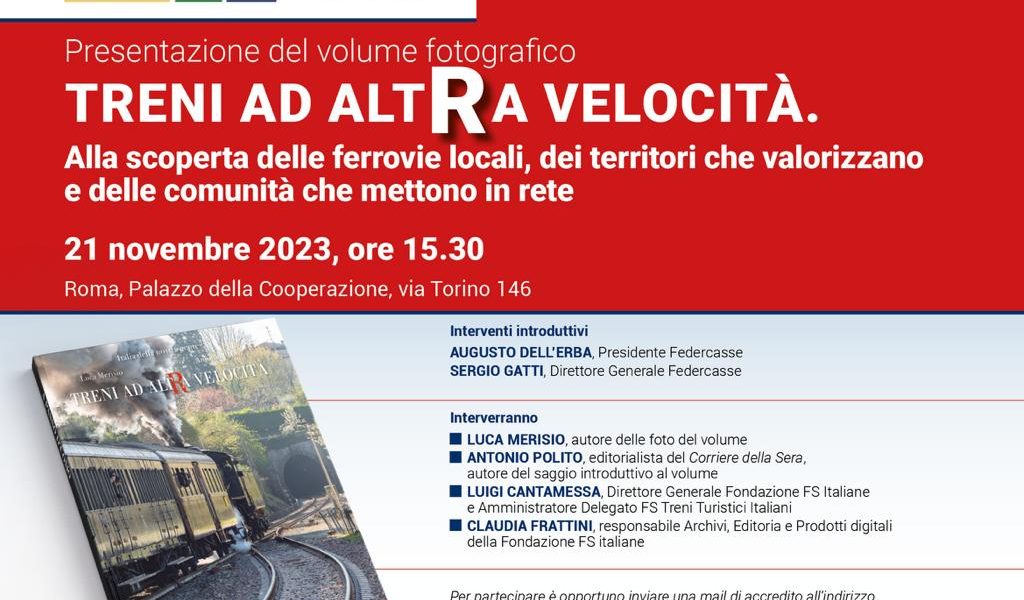 Presentazione del volume fotografico “Treni ad Altra velocità” (edizioni Ecra)